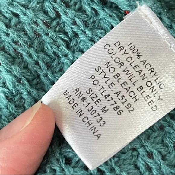 UMGEE Oversized Colorblock Open Front Cardigan, Medium - Picture 8 of 9